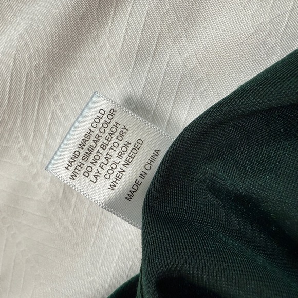 Crystal Sky Velvet Slip Dress Emerald Green XL Bodycon Midi Holiday Party - Picture 3 of 8